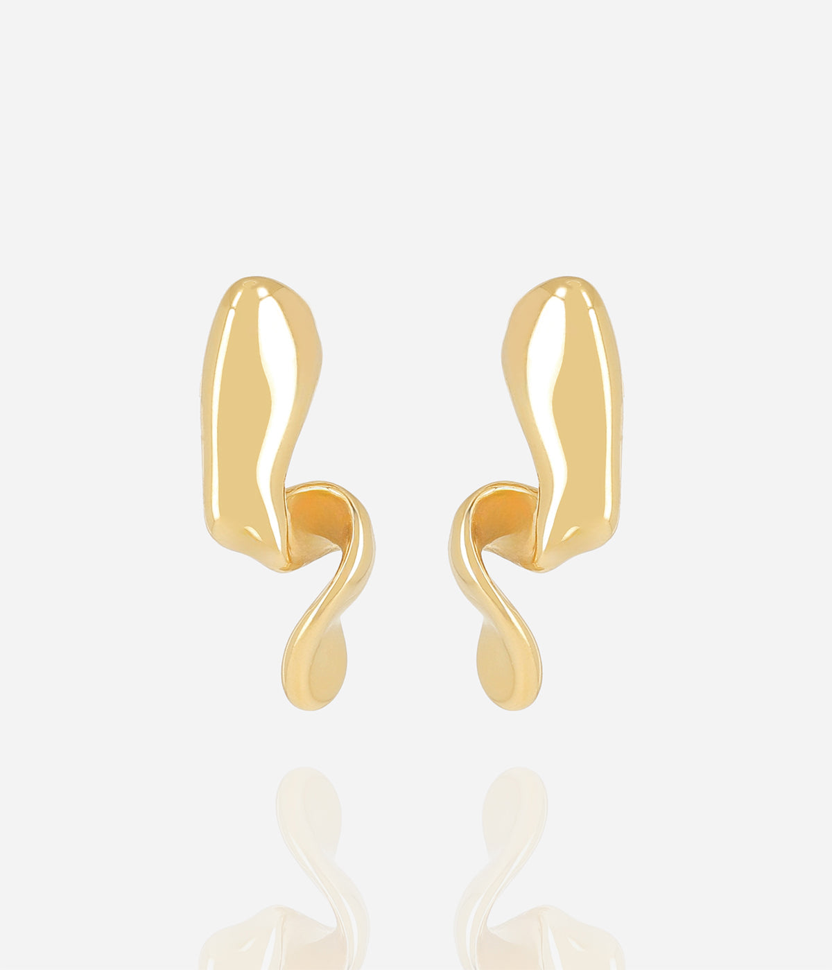 Boucles d'oreilles Esope (Acier doré)