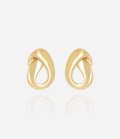 Boucles d'oreilles Magda (Acier doré)