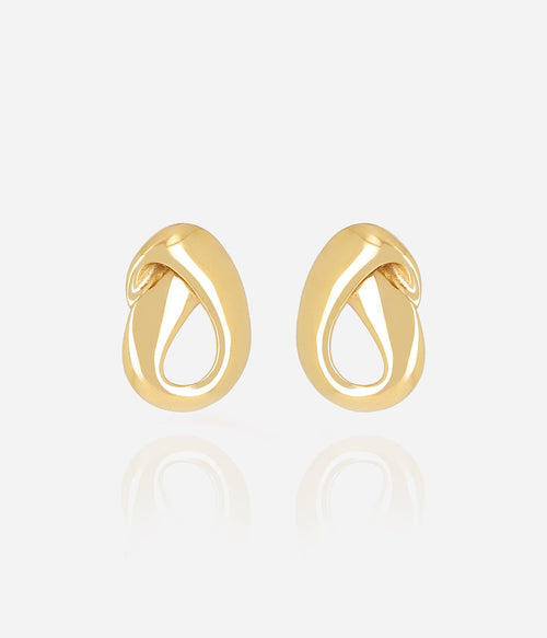 Boucles d'oreilles Magda (Acier doré)