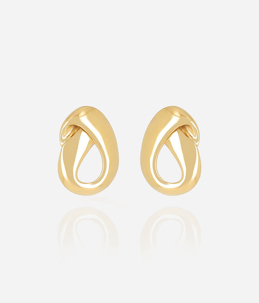 Boucles d'oreilles Magda (Acier doré)