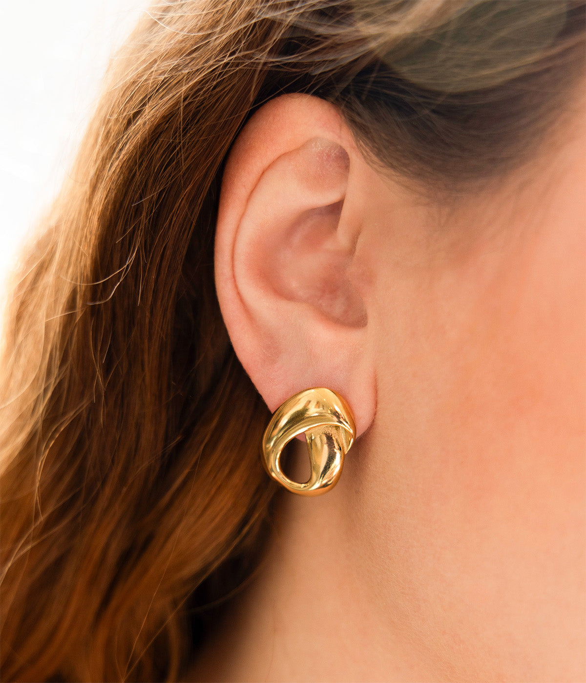 Boucles d'oreilles Magda (Acier doré)