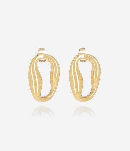 Boucles d'oreilles Alessia (Acier doré)