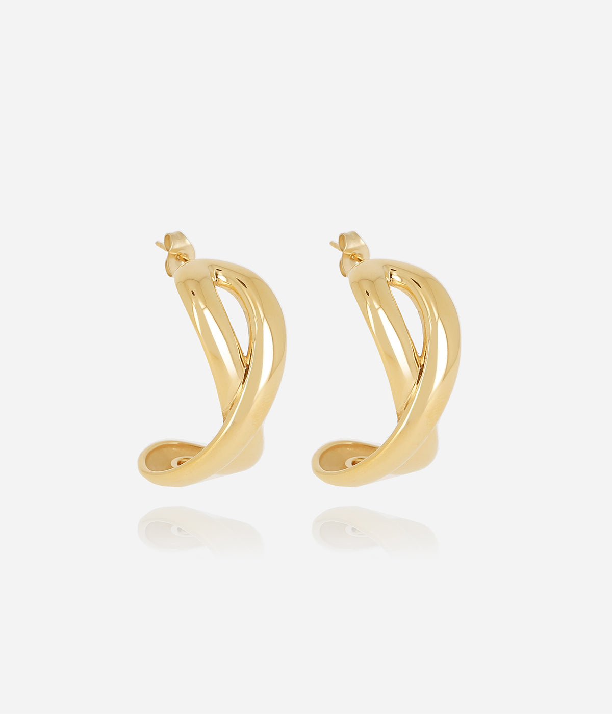 Boucles d'oreilles Endless (Acier doré)