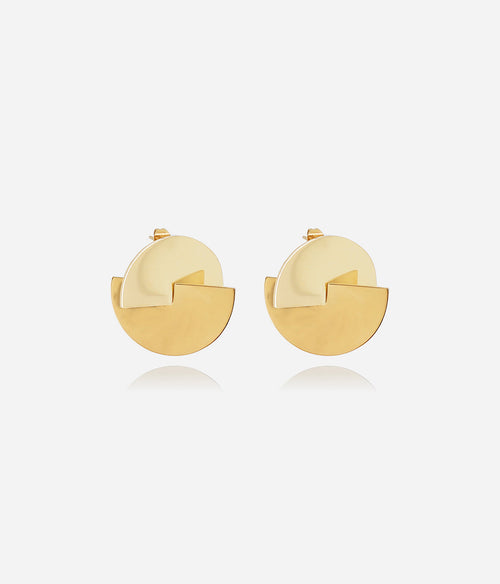 Boucles d'oreilles Yona (Acier doré)