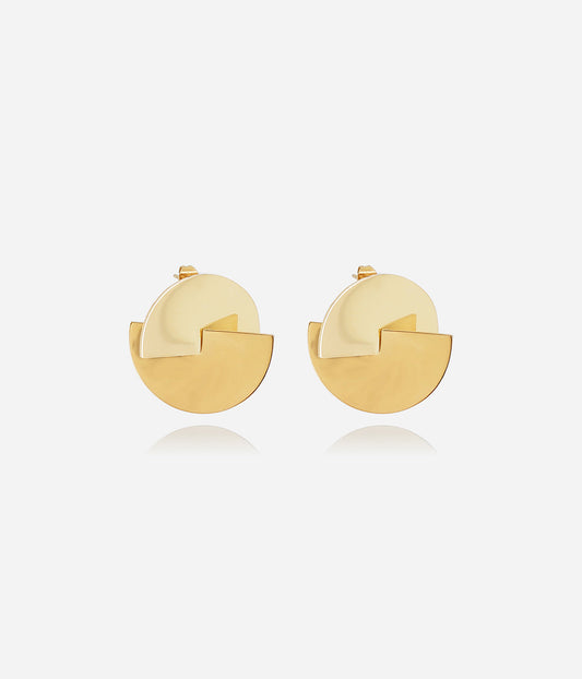 Boucles d'oreilles Yona (Acier doré)