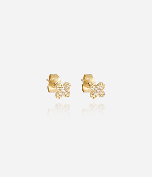 Boucles d'oreilles Amaé (Acier doré)
