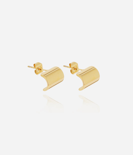 Boucles d'oreilles Blossom (Acier doré)