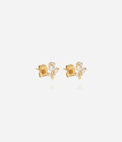Boucles d'oreilles Circée (Acier doré)