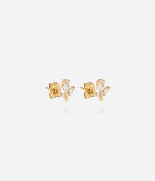 Boucles d'oreilles Circée (Acier doré)