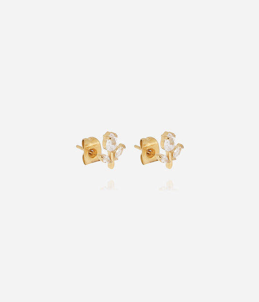 Boucles d'oreilles Circée (Acier doré)