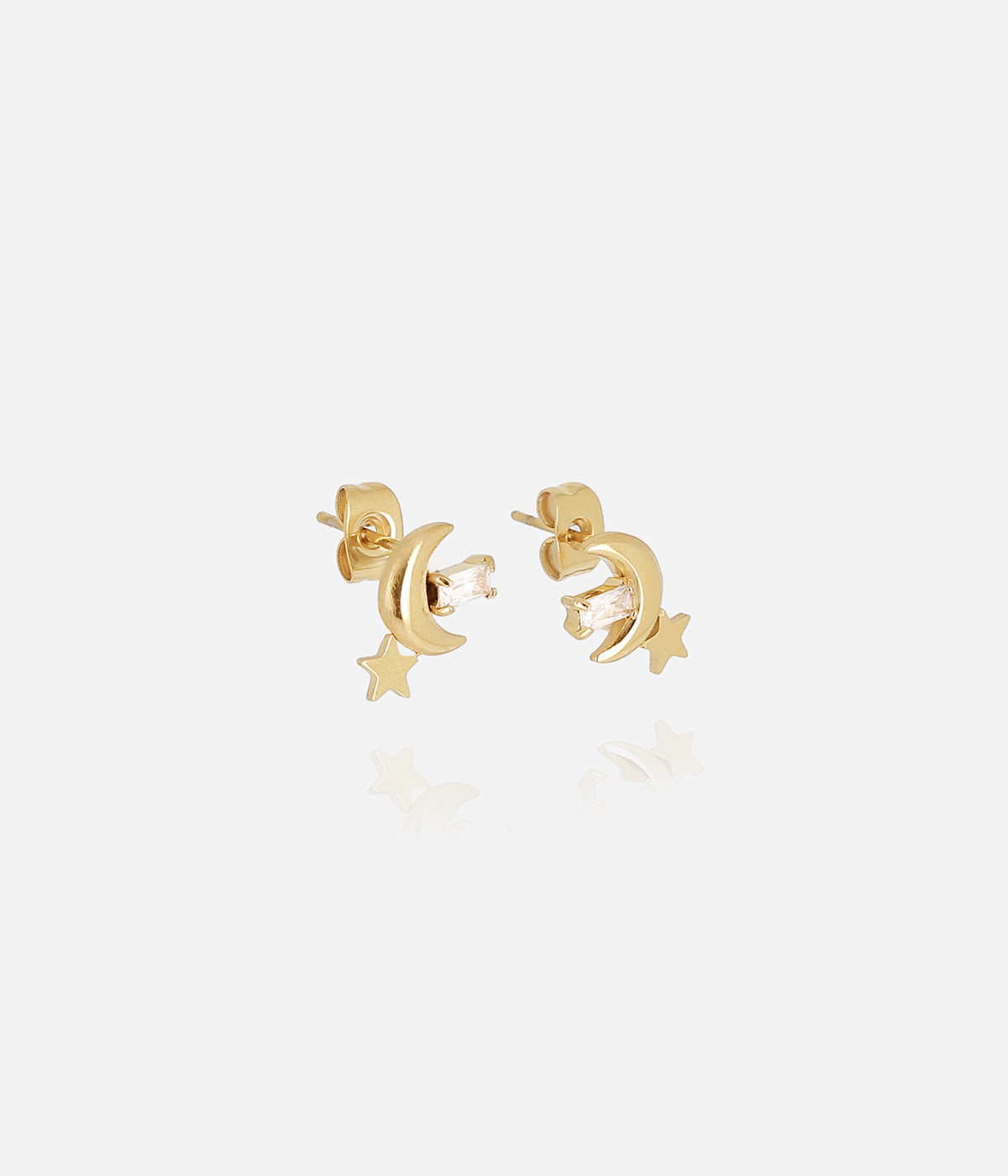 Boucles d'oreilles Anoth (Acier doré)