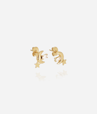 Boucles d'oreilles Anoth (Acier doré)