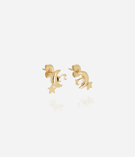 Boucles d'oreilles Anoth (Acier doré)