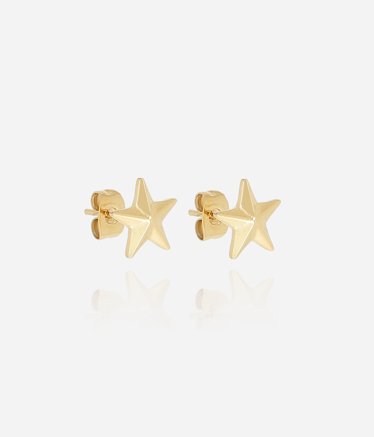 Boucles d'oreilles Delta (Acier doré)