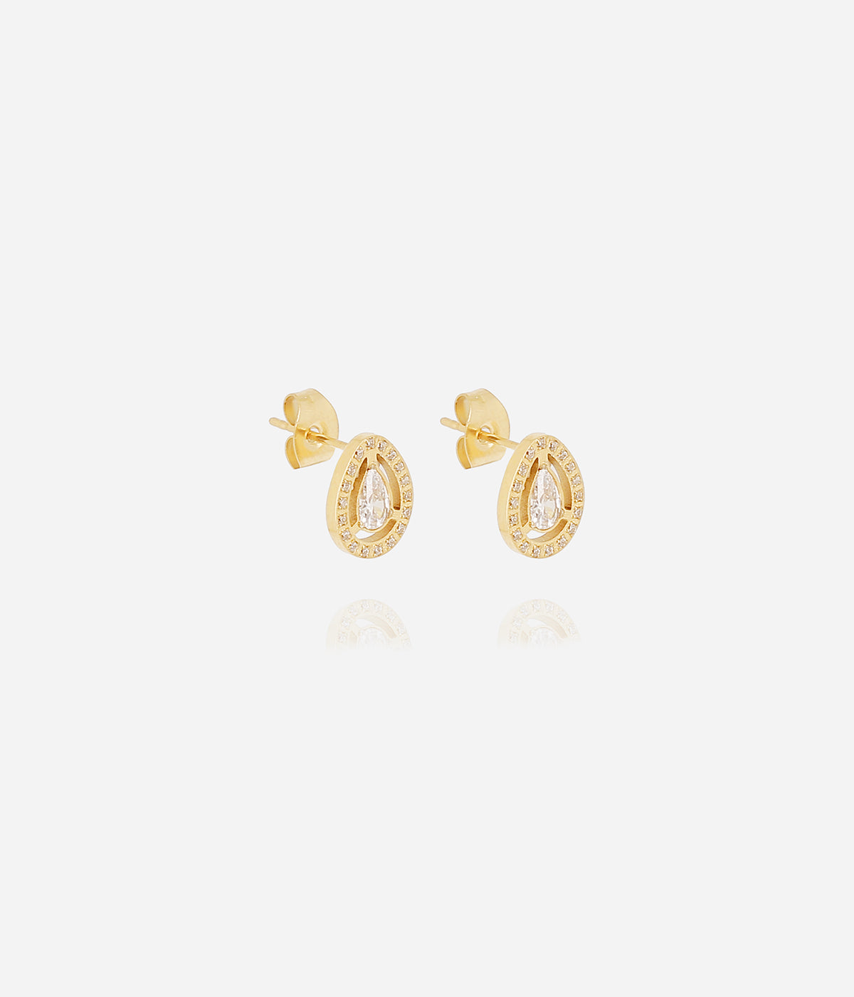 Boucles d'oreilles Dalna (Acier doré)