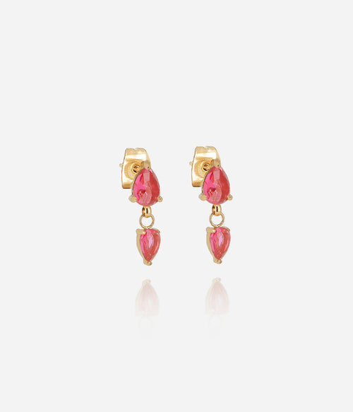 Boucles d'oreilles Zira (Acier doré)