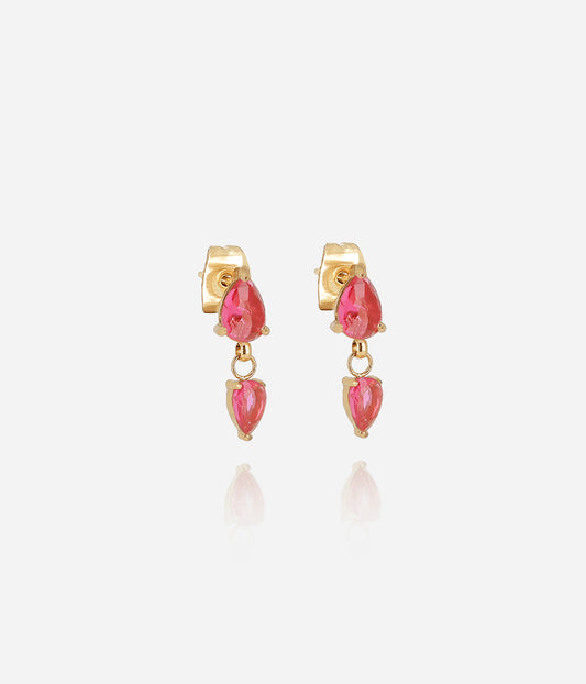 Boucles d'oreilles Zira (Acier doré)