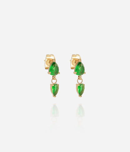 Boucles d'oreilles Zira (Acier doré)