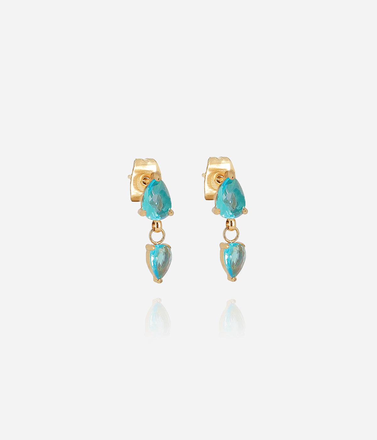 Boucles d'oreilles Zira (Acier doré)