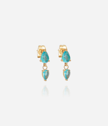 Boucles d'oreilles Zira (Acier doré)