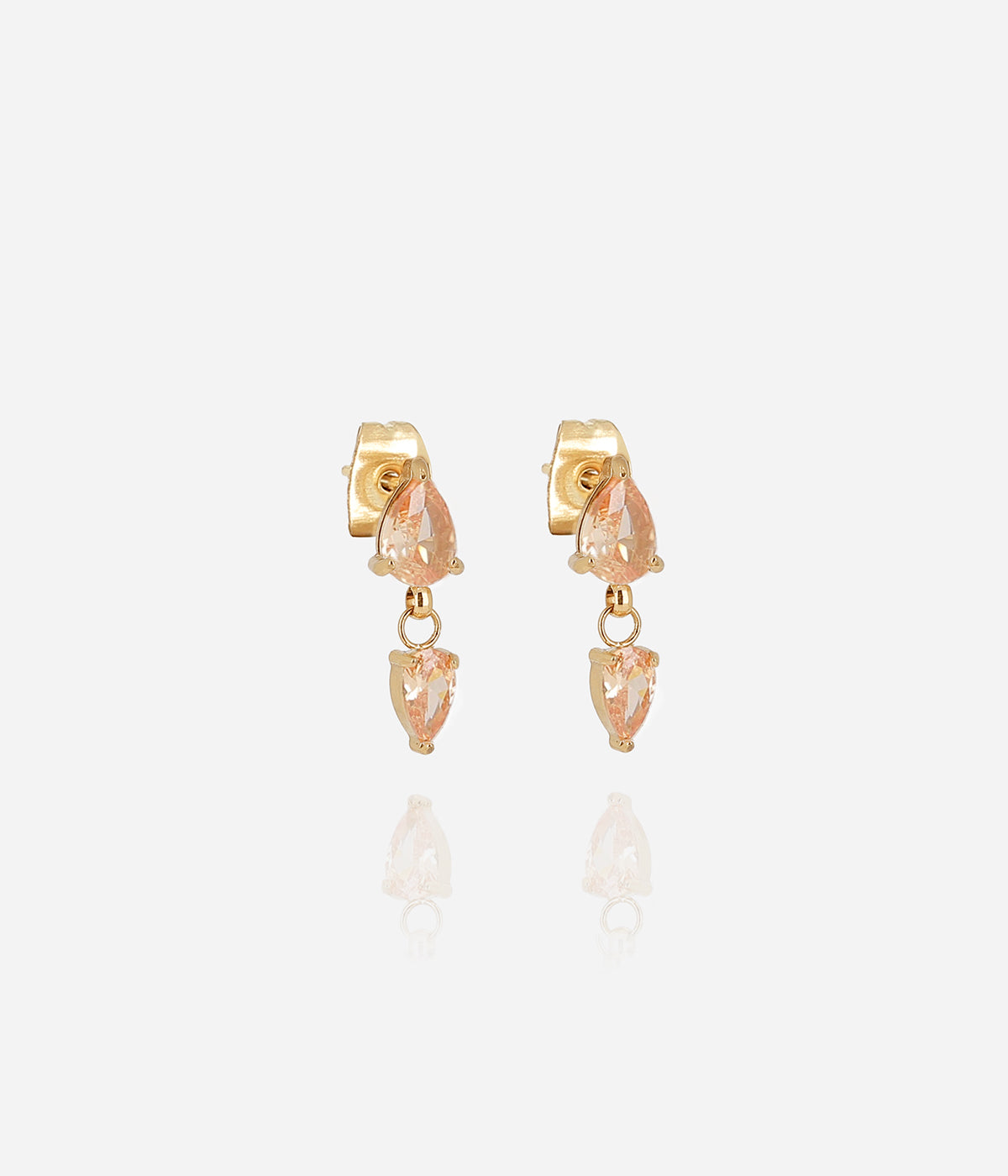 Boucles d'oreilles Zira (Acier doré)