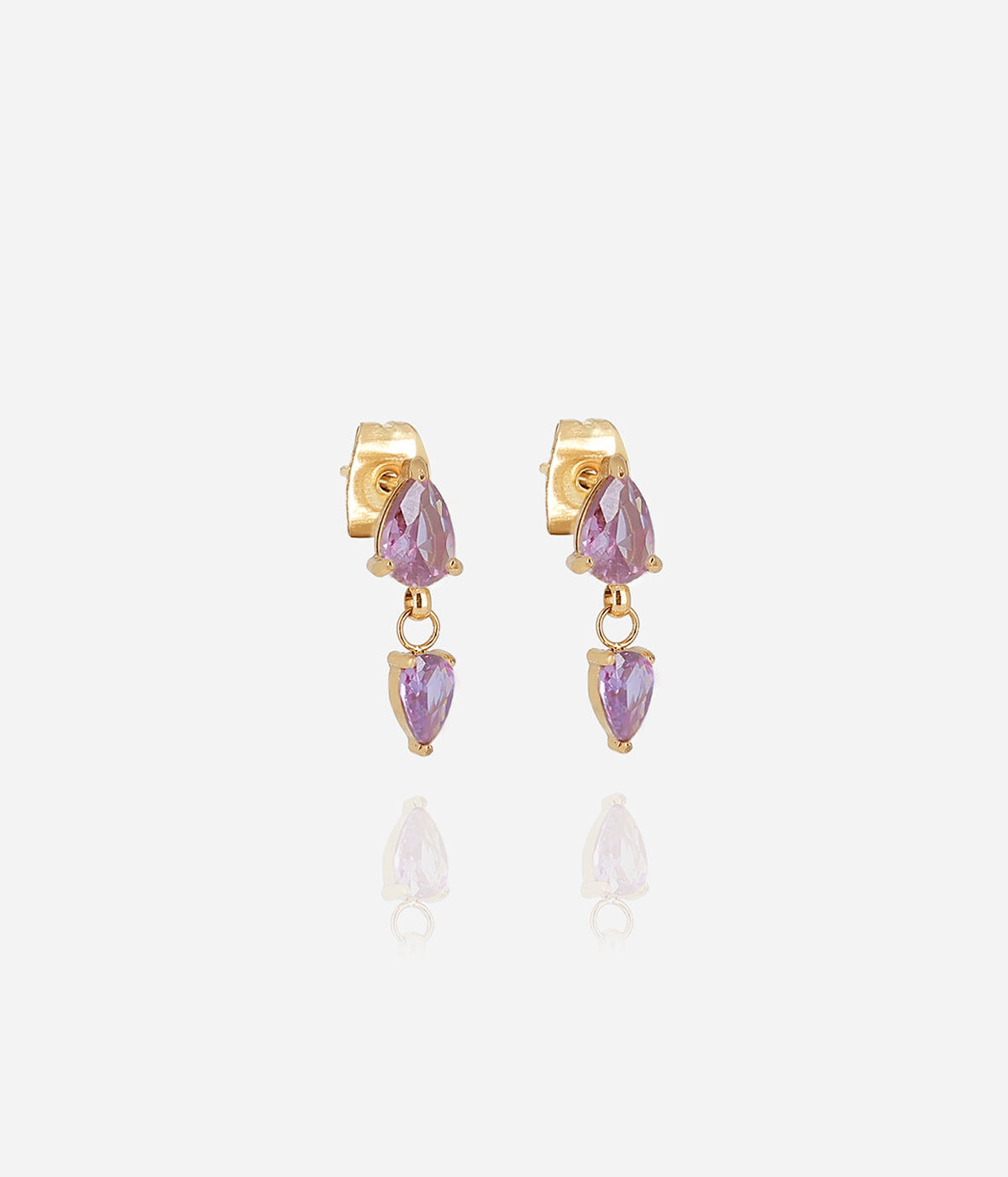 Boucles d'oreilles Zira (Acier doré)