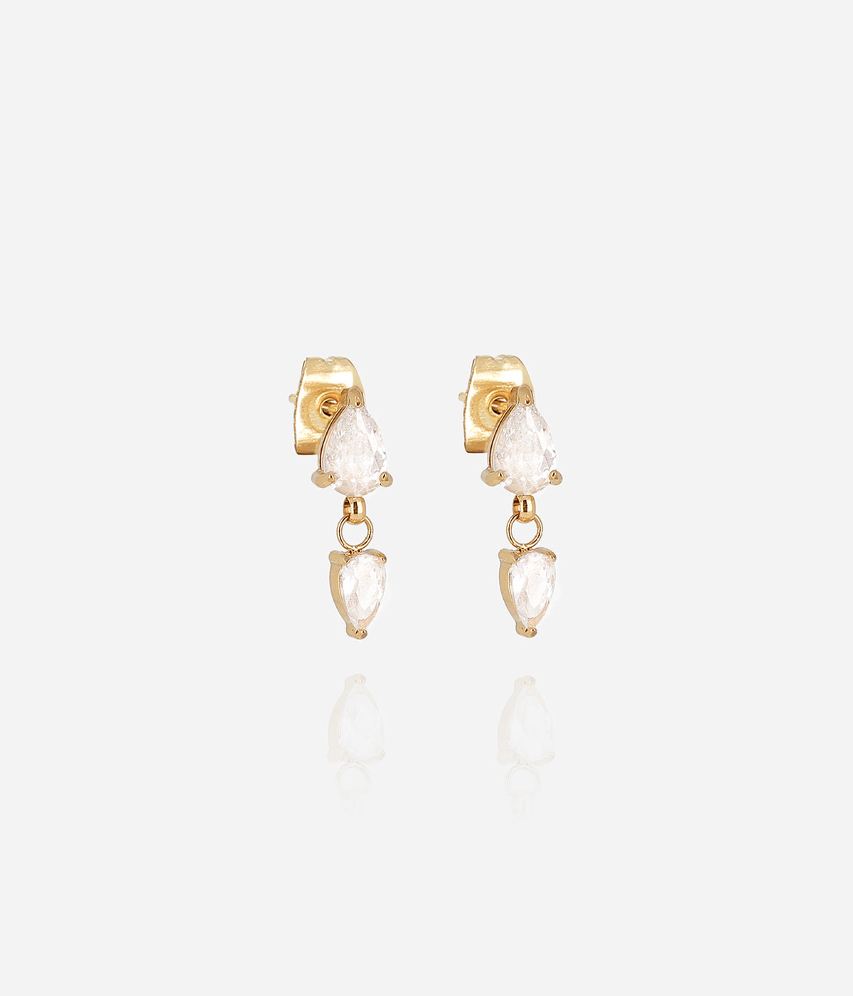 Boucles d'oreilles Zira (Acier doré)