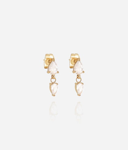Boucles d'oreilles Zira (Acier doré)