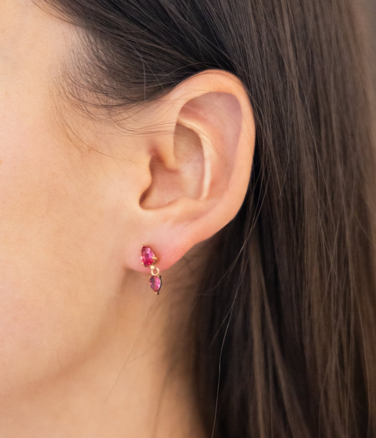 Boucles d'oreilles Zira (Acier doré)