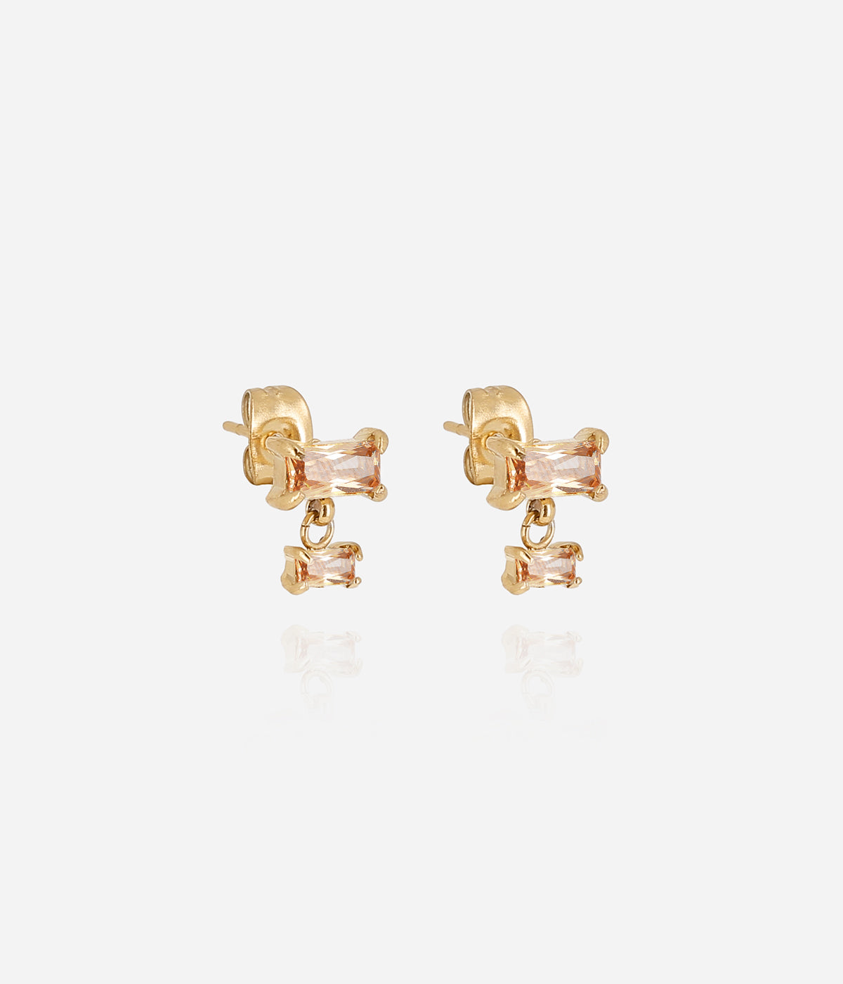 Boucles d'oreilles Maura (Acier doré)