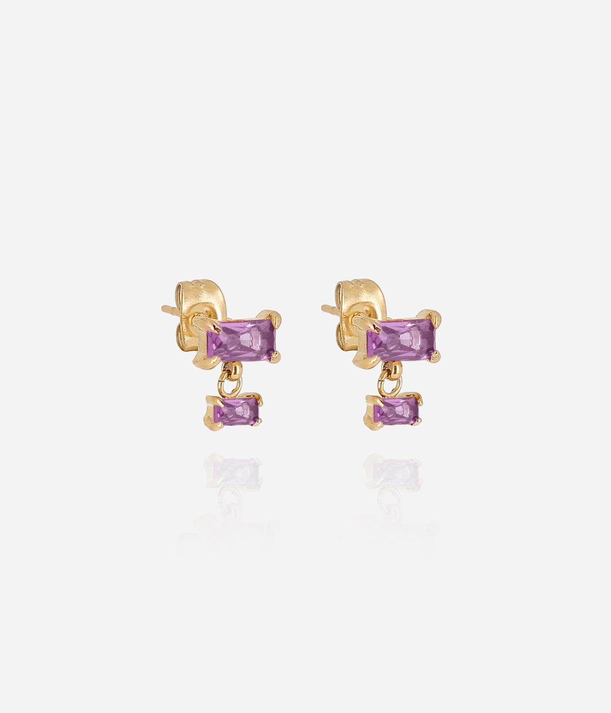 Boucles d'oreilles Maura (Acier doré)