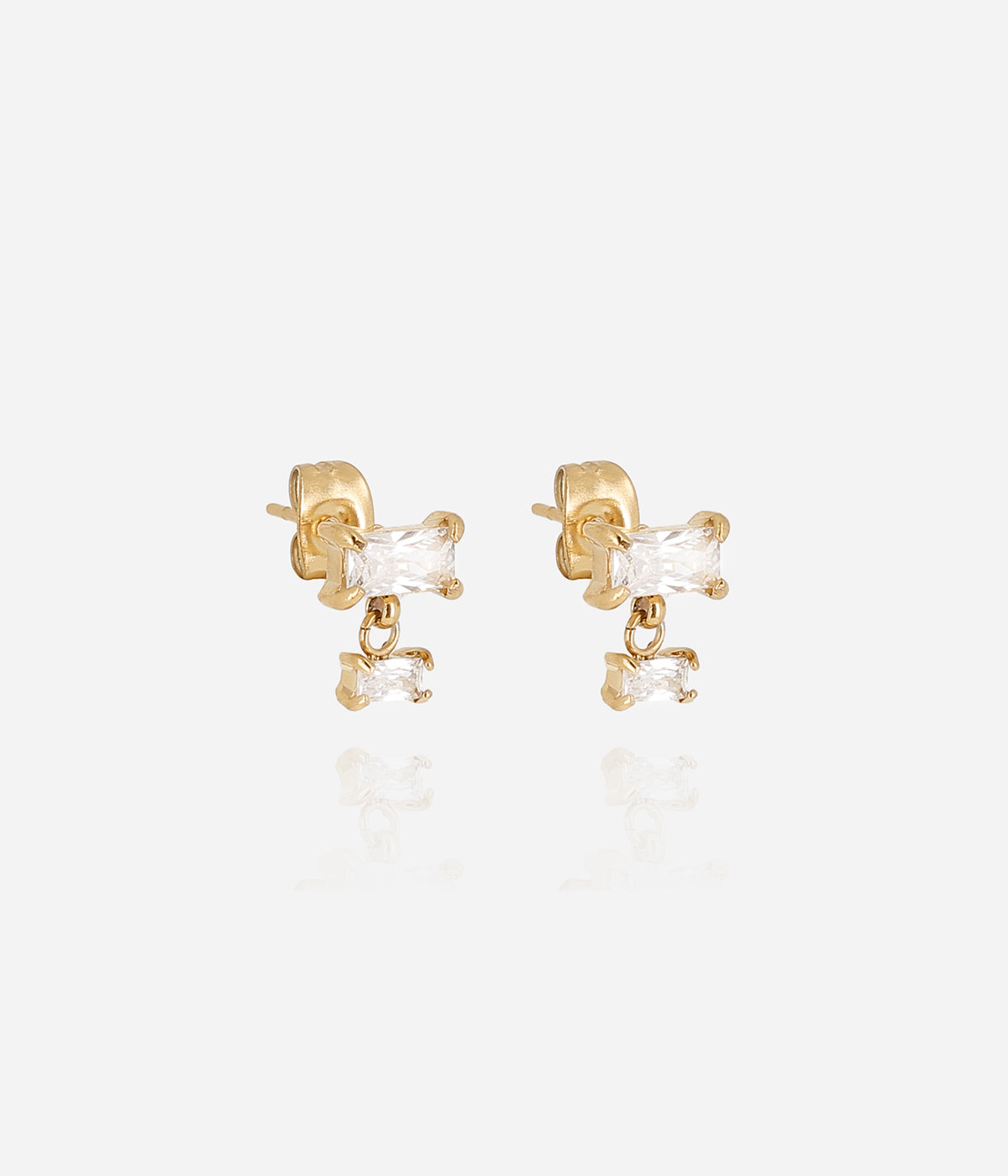 Boucles d'oreilles Maura (Acier doré)