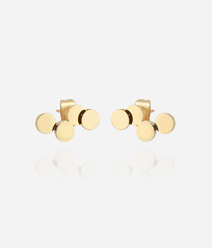 Boucles d'oreilles Cosima (Acier doré)