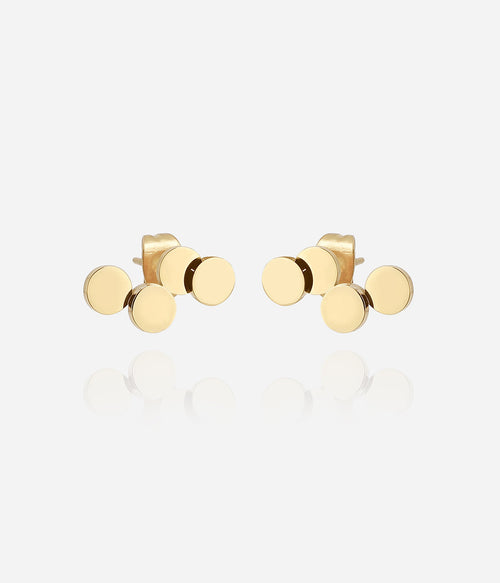 Boucles d'oreilles Cosima (Acier doré)