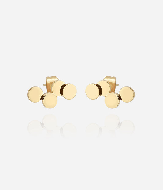 Boucles d'oreilles Cosima (Acier doré)
