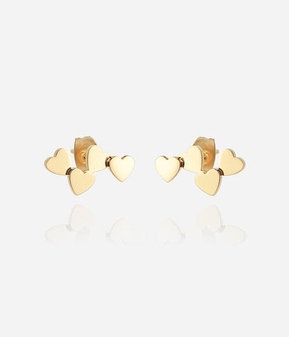 Boucles d'oreilles Arisa (Acier doré)