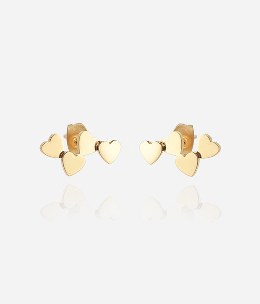 Boucles d'oreilles Arisa (Acier doré)