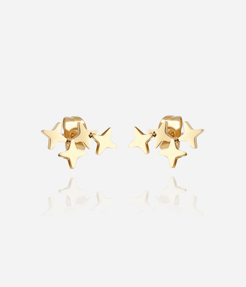 Boucles d'oreilles Massimo (Acier doré)