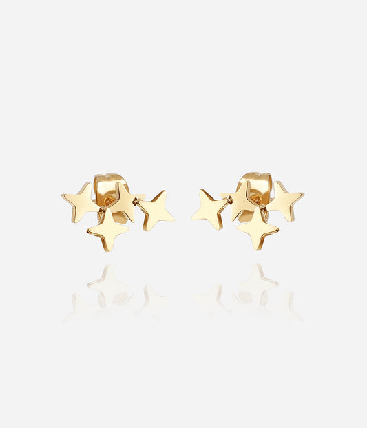 Boucles d'oreilles Massimo (Acier doré)