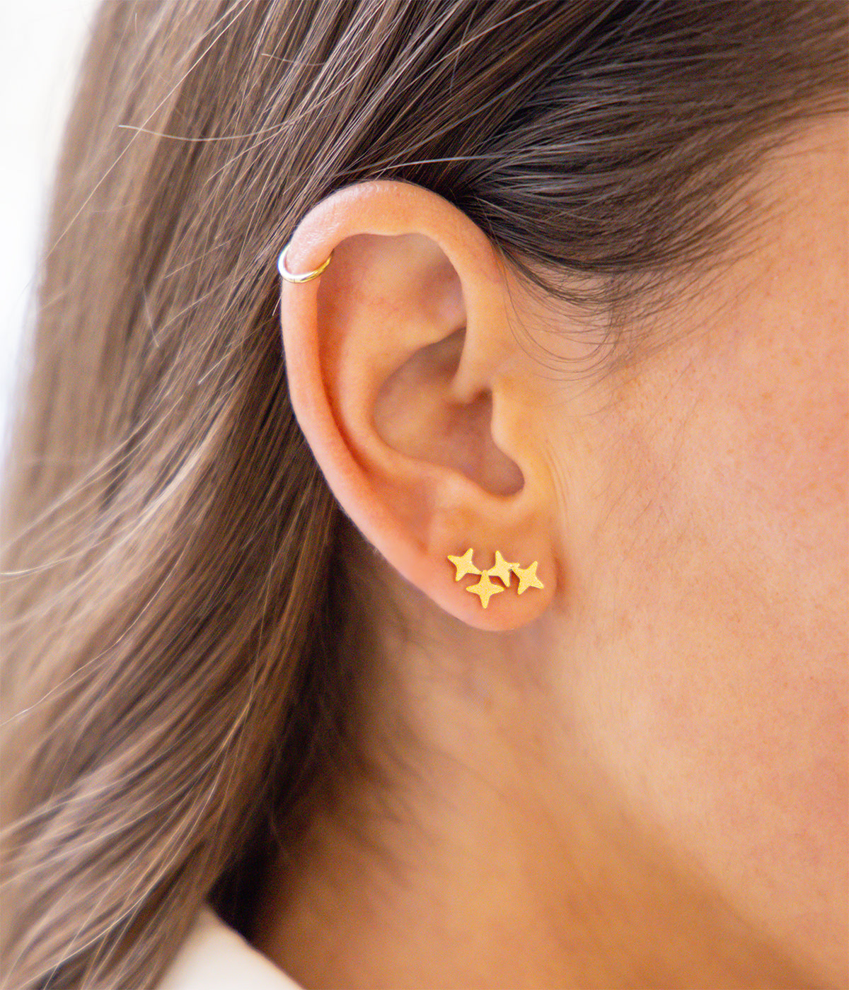 Boucles d'oreilles Massimo (Acier doré)