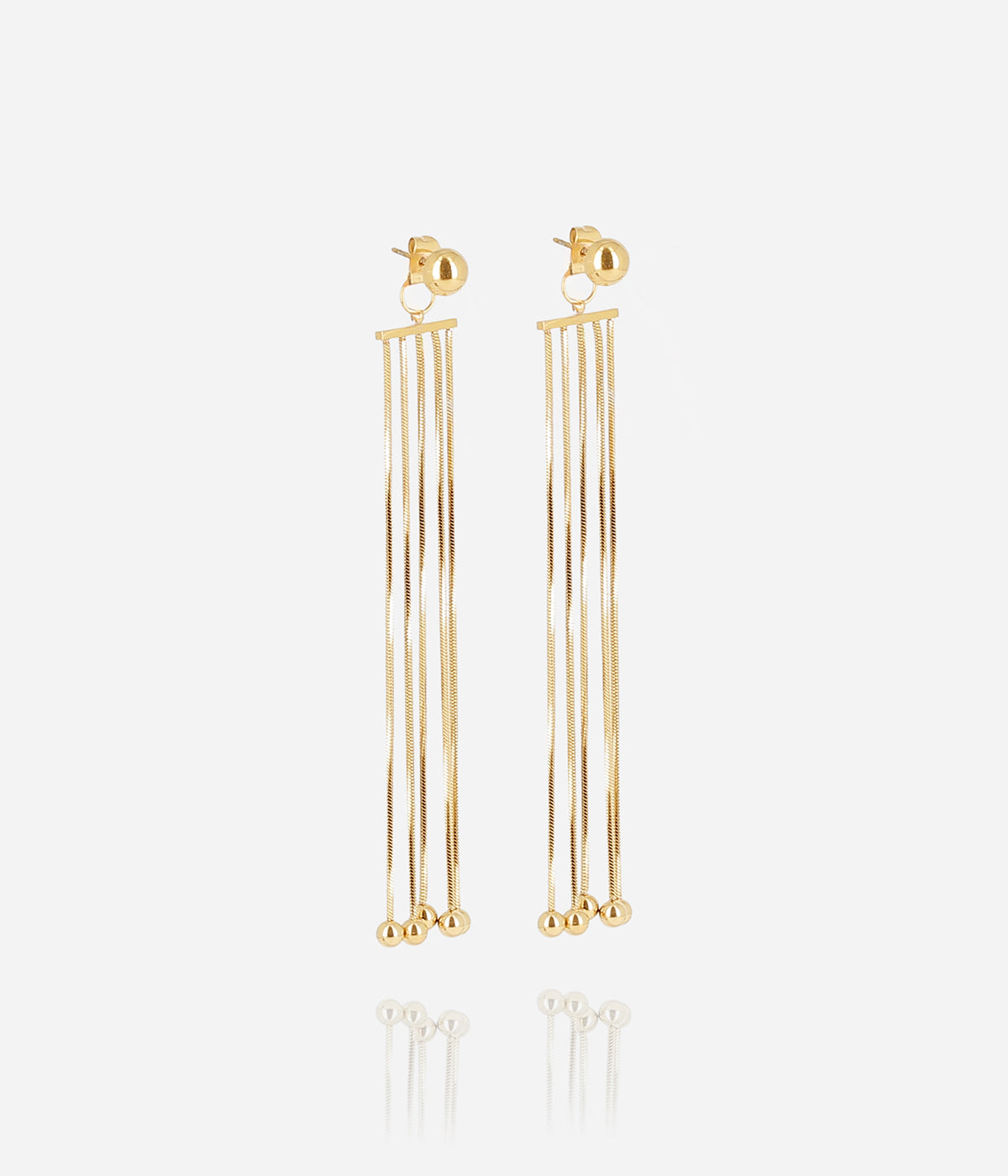 Boucles d'oreilles Cadezita (Acier doré)