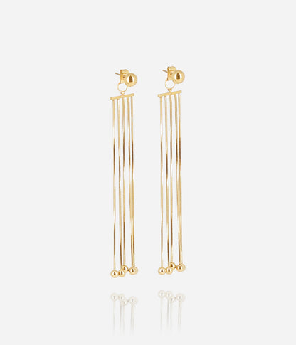 Boucles d'oreilles Cadezita (Acier doré)