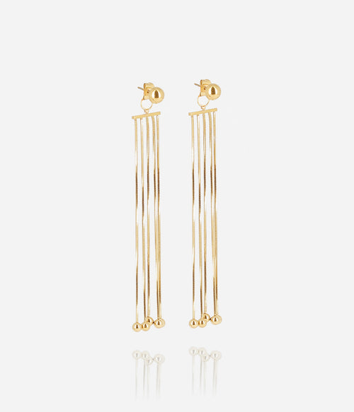 Boucles d'oreilles Cadezita (Acier doré)