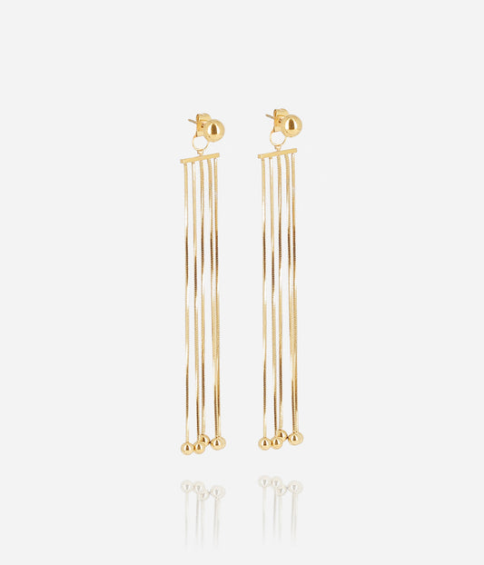 Boucles d'oreilles Cadezita (Acier doré)