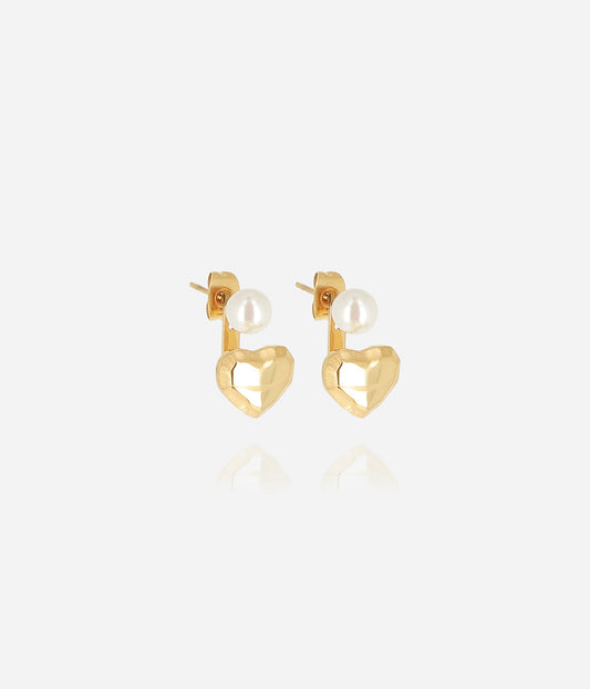 Boucles d'oreilles Cénora (Acier doré)