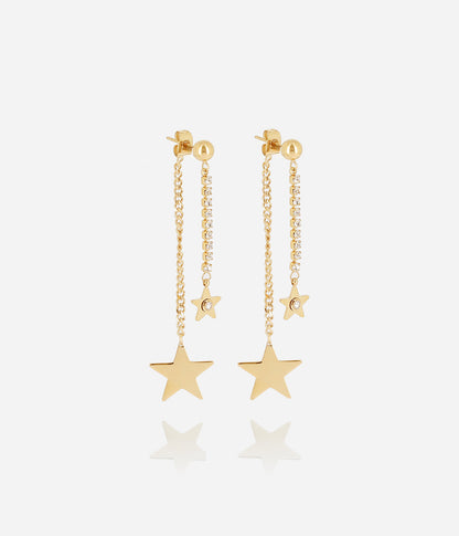 Boucles d'oreilles Algara (Acier doré)