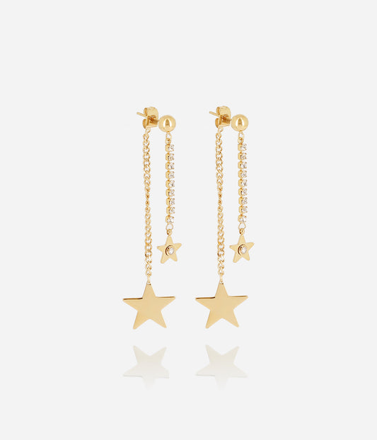 Boucles d'oreilles Algara (Acier doré)