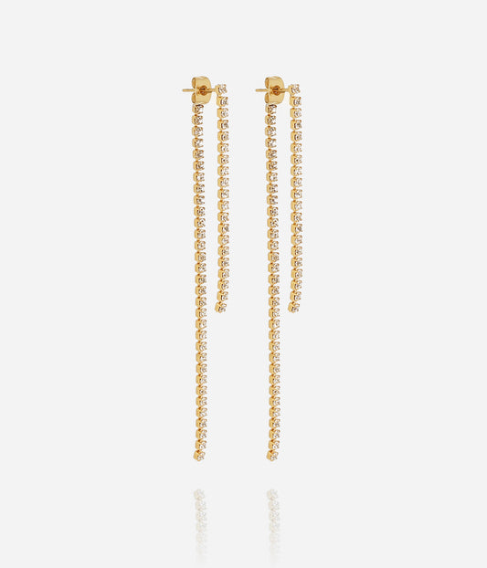 Boucles d'oreilles Breeka (Acier doré)