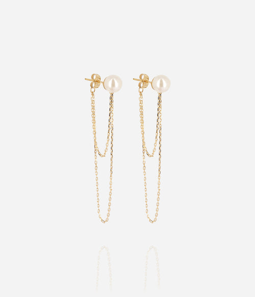 Boucles d'oreilles Narcisso (Acier doré)