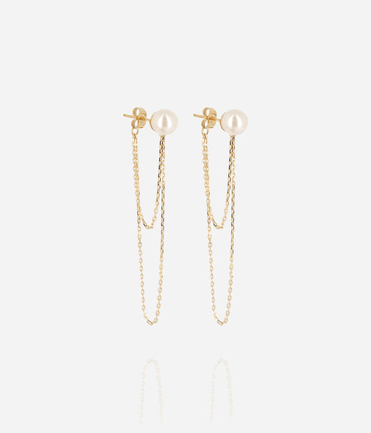Boucles d'oreilles Narcisso (Acier doré)